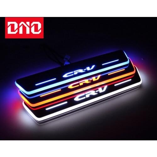 DNO Trim Pedal LED Car Light Door Sill Scuff Plate Pathway Dynamic Streamer Welcome Lamp For Honda CR-V CRV 2007 - 2019