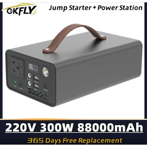 GKFLY High Power Car Jump Starter Power Bank 12V 600A Portable Starting Device Petrol Diesel Car Charger For Car Battery Booster