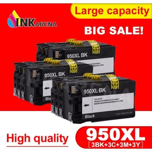 INKARENA Compatible Ink cartridges For HP 950 951 XL Officejet Pro 8100 8600 8610 8620 8630 8660 8615 8625 Printer Cartridge