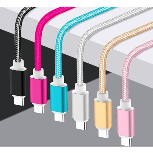 3A USB Cable 3M Fast Charging Nylon USB Sync Data Mobile Phone Android Adapter Charger Cable for Samsung xiaomi redmiCable