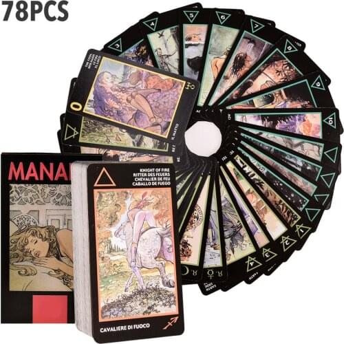 NEW Crative Tarot Cards Durable Vivid Full English Version Family Party Board Game Cards Gifts For Manara With PDF Instruction