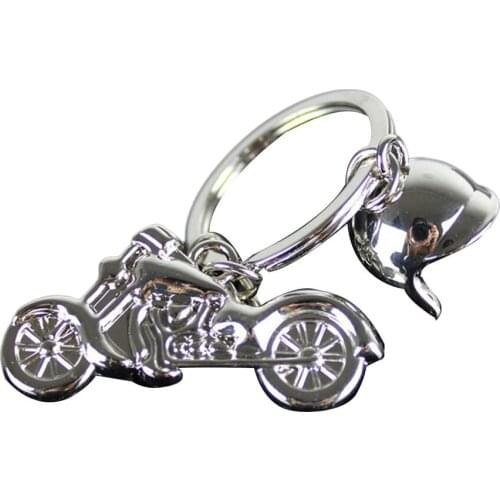 Motorcycle Helmet Metal Keychain Creative Fashion Metal Decoration Keychain Pendant Ornament Christmas Gift Unisex