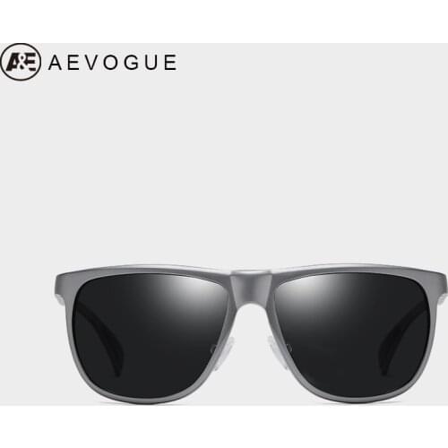 AEVOGUE Men Polarized Retro Sunglasses Aluminium Magnesium Temple Brand Design Oculos De sol Driving Square UV400 AE0766
