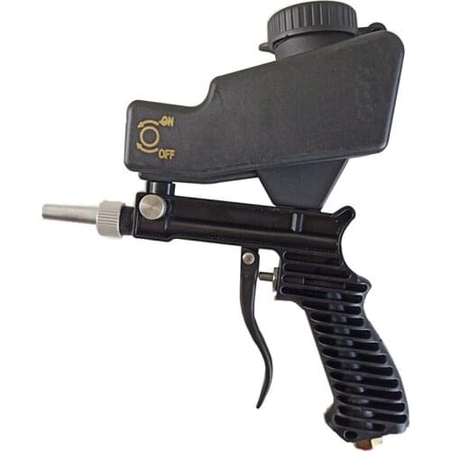 New Mini Handheld Portable Sandblasting Spray Gun Gravity Pneumatic Sandblaster Gun for Dressing Dead Corners Spray Polishing