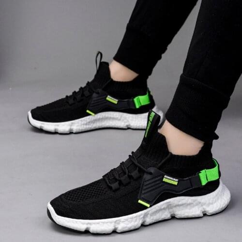 Solid Color Black Fabric Shoes Man Sneakers Non-Slip Outsole Mens Casual Shoes Spring New Style Fashion Rubber Soft-Soled Shoes