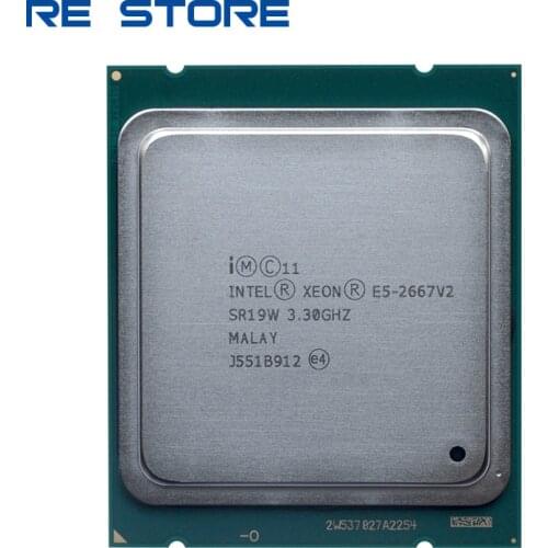 Used Intel Xeon E5 2667 v2 3.3Ghz 8Core 16Threads 25MB Cache SR19W 130W Processor