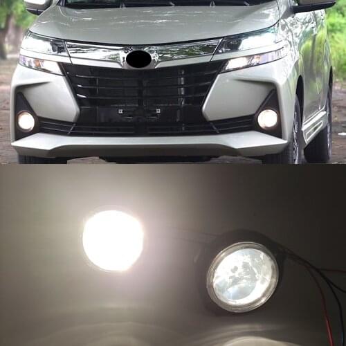 1Pair Fog Lights Assembly 4000LM 55W 4300K H11 Halogen Fog Lights For Toyota Avanza 2012 2013 2014 2015 2016 2017 2018 2019