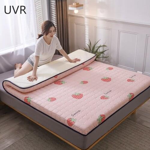 UVR Comfortable Breathable Mattress Foldable Storage Mattress Soft Pad Bed With Strap Design Fixed Mattress Help Sleep