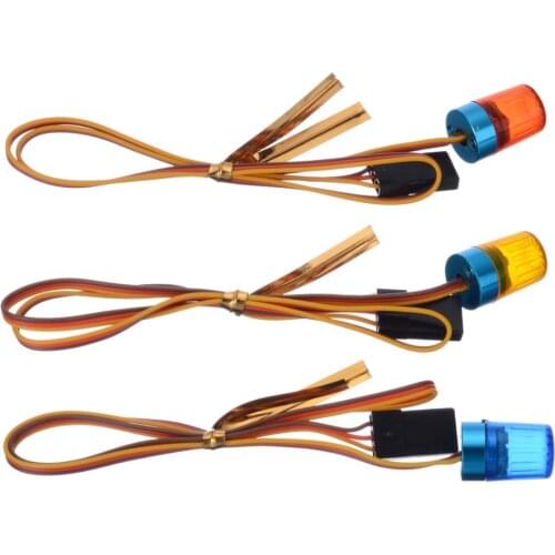 4V-6V Ultra Bright Blue Orange Red LED Strobing-blasting Flashing Light Rotating LED Light For RC Model Car