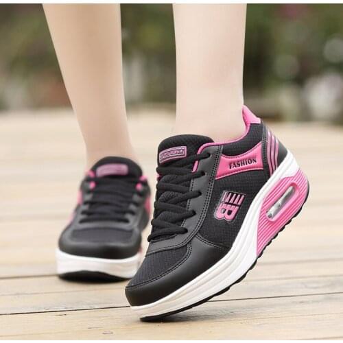 Tennis Femme Women Casual Shoes 2020 Autumn Ladies Wedge Platform Shoes Girl Basket Femme Outdoor Walking Footwear Trainers Hot