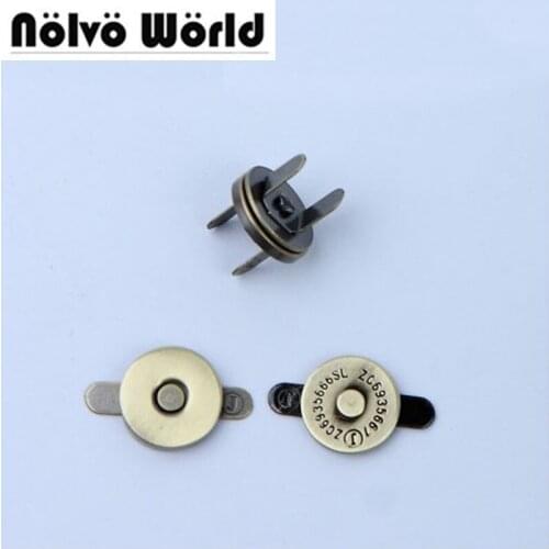 100sets 14*2mm hung plating dish shape magnetic snap button clasp fastener for handbag purse wallet
