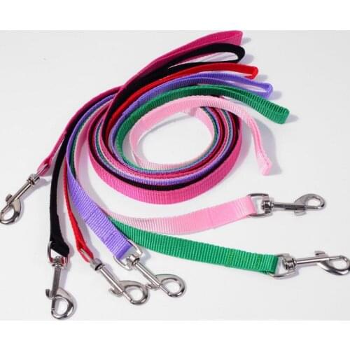 120cm Nylon Dog Leashes Pet Puppy Training Straps Colorful Dogs Lead Rope Belt Leash LX6565