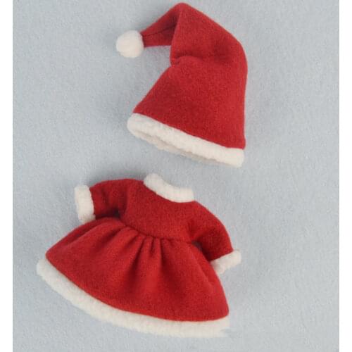 16cm 1/8 Dollhouse Clothes High-end Dress Up Skirt Suit Doll Christmas Clothes Skirt Suit Best Gifts for Children DIY Girls Toys