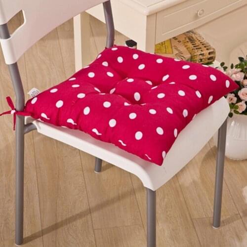 50% Dropshipping!Dots Design Wear Resistant Square Stuffed Chair Seat Pad Mat Sofa Cushion Decor