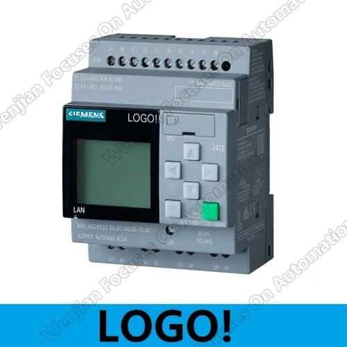 Logo! 6ED1052-1HB08-0BA0 PLC SIEMENS SIMATIC 8 Intelligent Logic Controller 24RCE 6ED10521HB080BA0 Logic Modules with Display