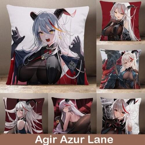 Anime Game Agir Azur Lane Cartoon Peach Skin Dakimakura Plush Stuffed Throw Pillow Bed Sofa Cushion Cosplay