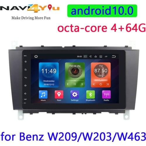 8"RK PX5 Android 10.0 Octa Core 4+64G Car NO DVD Player GPS Multimedia DAB+ for Mercedes Benz W209 W203 C180 C200 C220 C230 W463