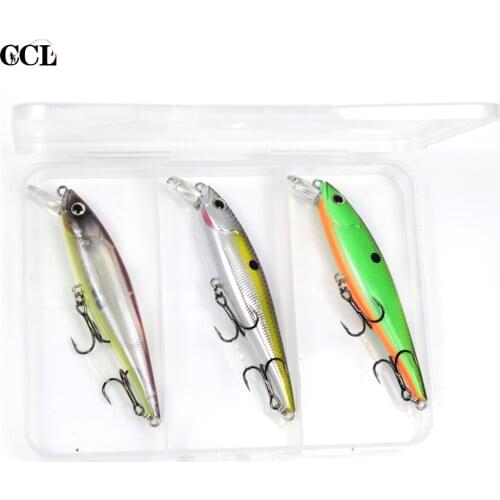 CCLTBA 3pcs/lot Customzied Fishing Lures Minnow Bait Owner Hooks Jerkbait 9.5cm 10.7g Floating Fishing Bait Minnow Jerkbait