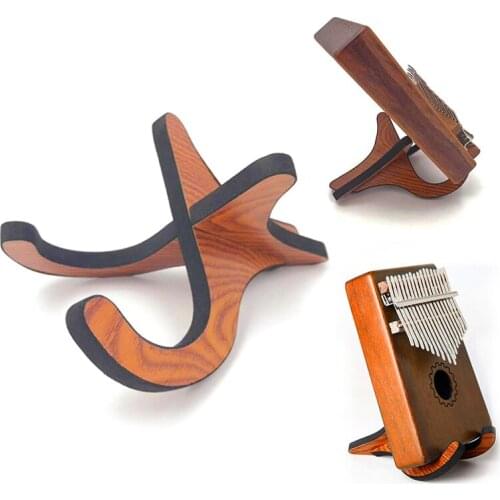 Kalimba Stand Wood Folding Portable Holder for Thumb Pianos Display Stand Fixed Frame For 10-key 17-key Finger Piano Accessories