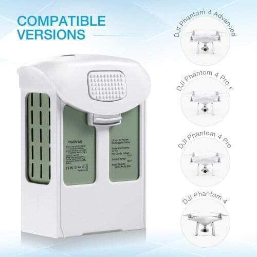 For DJI Phantom 4 Series Intelligent Flight Battery (5870mAh, High Capacity) phantom 4 pro battery Max 30 mins flight time Wb