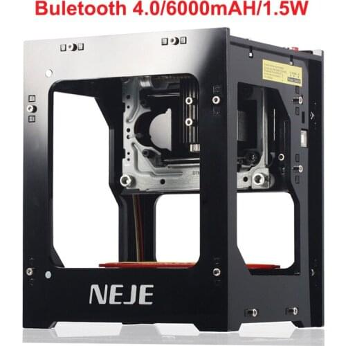 2019 hot selling NEJE DK-BL 405nm 1500mw high power DIY mini cnc bluetooth laser engraver router machine for depth engraving