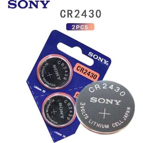 2PCS Sony 3V DL2430 BR2430 ECR2430 CR2430 Watch Button Coin Cells Lithium Battery Watch Batteries Piles Bouton