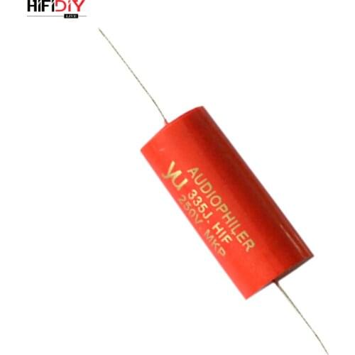 HIFIDIY LIVE RED MKP capacitor non-polar frequency divider capacitor AUDIO nourishments 5.6uf 8.2uf 10uf 12uf 15uf 18uf 22uf