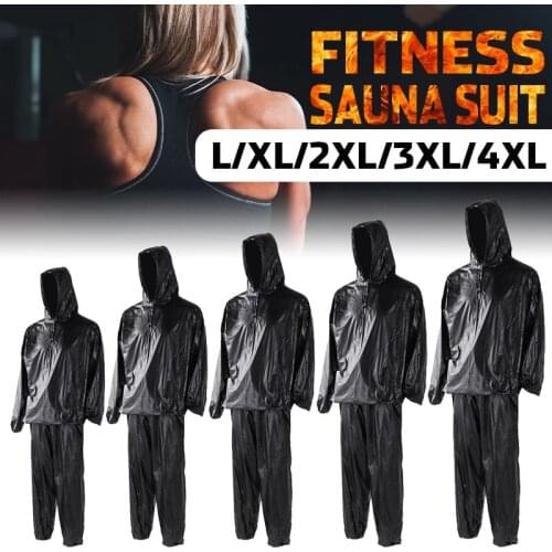 Efficient Sauna Suit Fitness Weight Loss Sweat Sauna Suit Exercise Gym Hoodies Pullover Sportswear Sweating Sports Suit