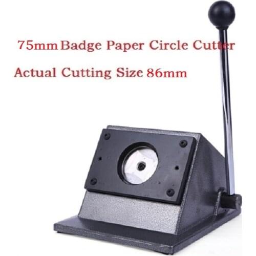 Round Paper Circle Cutter Badge Paper Cutting Machine for 75mm DIY button badge making machine(Actual Cutting Size 86MM)