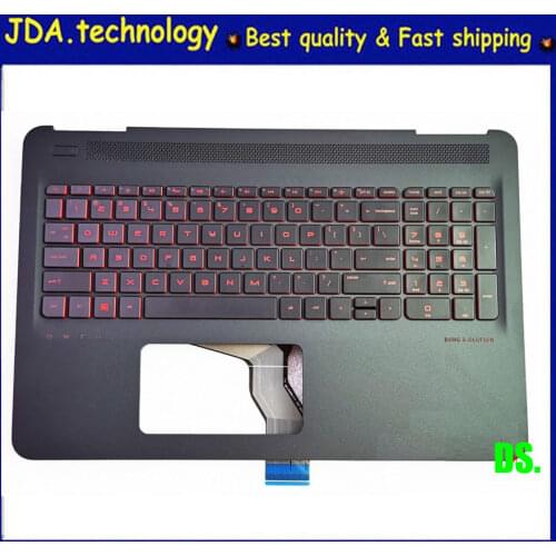MEIARROW New For HP OMEN 15-AX 15-AX019TX 15-ax015TX TPN-Q173 palmrest US keyboard Upper cover case 859735-001