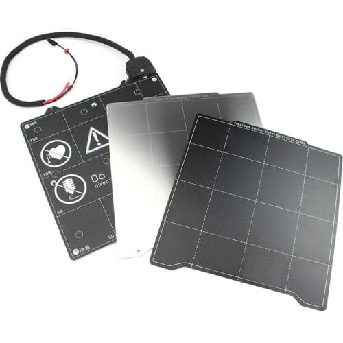 Clone Prusa mini magnetic heating bed 24V and steel plate +PC stickers pursa mini heating bed support PLA, PETG, ASA, ABS, Flex