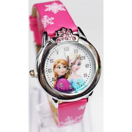 Fashion Frozen Watch Princess Aisha Anna Watch Wristwatch Children Luminous Watchs Birthday Gift Gilrs Toys Wristwatch Jewellery