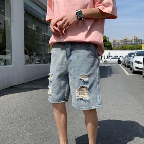 MOTUWETHFR Men's Denim Shorts
