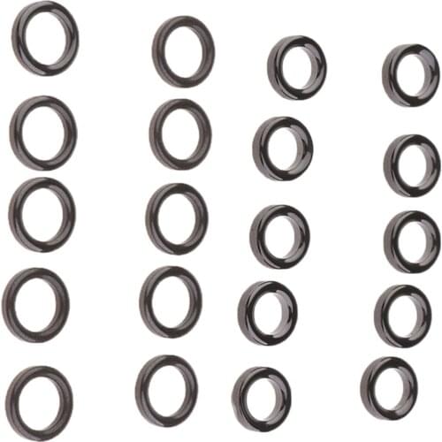 20Pieces Fishing Rod Ring Fish Pole Tip Bulding Repair Kit Accessories