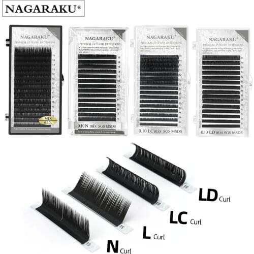 NAGARAKU N curl M curl mink eyelash individual makeup false lashes magnetic eyelashes maquillaje eyelash extension cilios