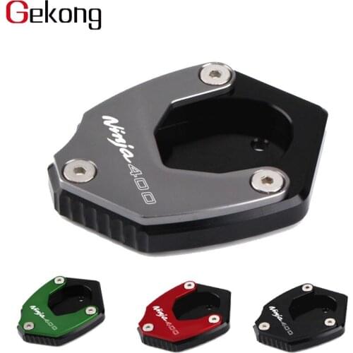 Latest expander For KAWASAKI NINJA400 NINJA 400 250 NINJA250 Motorcycle Accessories Kickstand Sidestand Stand Extension Enlarge