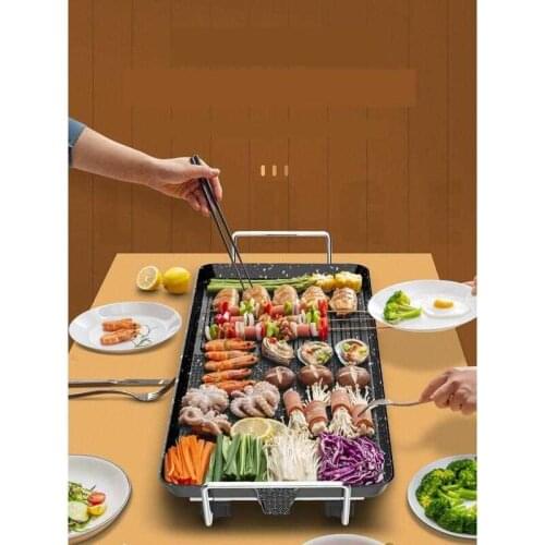 Camping Eletrica Chapa Griglia Portatile Pieghevole Barbacoa Churrasco Churrasqueira Barbecue for Outdoor Electric Bbq Grill