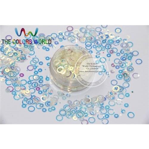 HY6-10 Amazing Glitter Sequins Ring Circle Dot shaped sequins for nail Art or DIY decoration