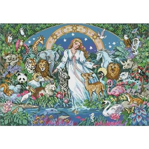 Mother Earth patterns Counted Cross Stitch 11CT 14CT 18CT DIY Chinese Cross Stitch Kits Embroidery Needlework Sets home decor