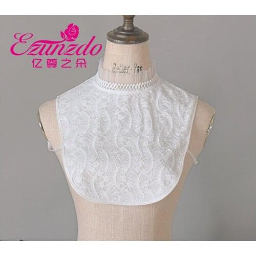 Big Lapel Vintage White Fake Collar Women Detachable Collar False Collar Woman Lace Fake False Collar Doll Collar Decorative Dou