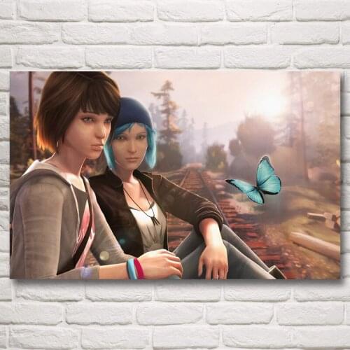 Life Is Strange Chloe Price Max Caulfield Video Games Posters and Prints Living Room Pictures Wall Art Silk Painting Home Decor