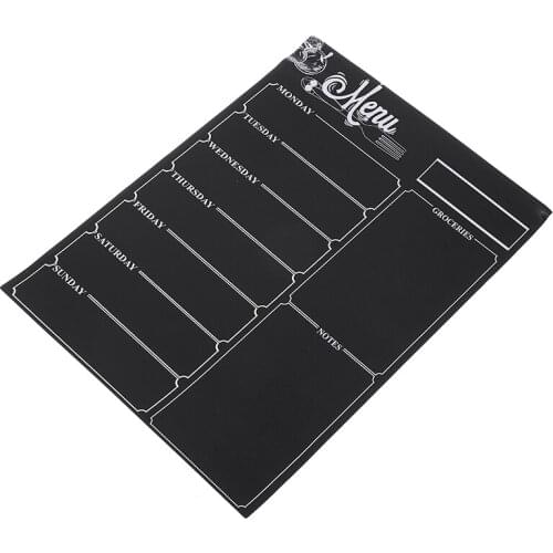 1pc Magnetic Weekly Menu Board Fridge Menu Board Chalkboard Sticker Meal Planner Shopping List Home Kitchen Tool Reusable