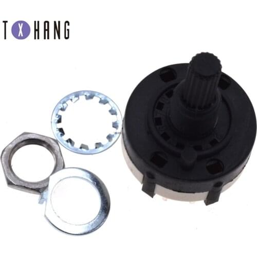 1pcs RS26 1 Pole Position 12 Selectable Band Rotary Channel Selector Switch Single Deck Rotary Switch Band Selector electronics