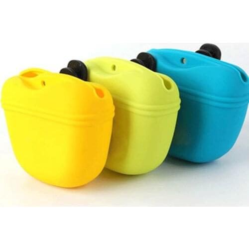 Outdoor Pet Dog Treat Silicone 1Pcs Multipurpose Cat Snack Bait Waist Bag Feed Storage Portabl Training Waist Supplies Trainer