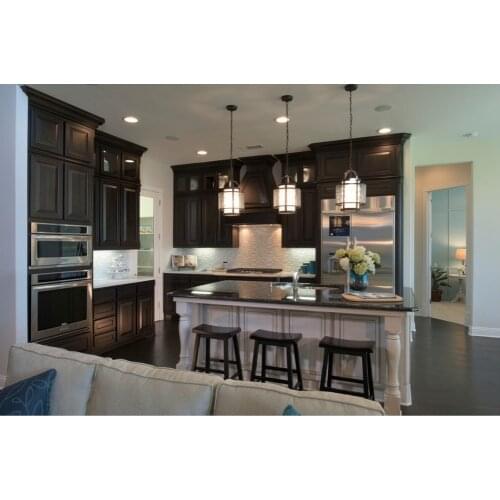 2017 traditional customized made solid wood kitchen cabinets wooden cabinets with island cabinets S1606198