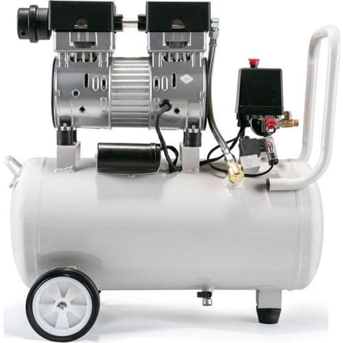 220V 30L 800w Oil-Free Silent Portable Small Piston Air compressor for car inflation, dentist use power tools with Low Noisy