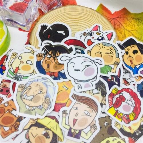 40 pcs Face-faced character Stickers for Car Styling Bike Motorcycle Phone Laptop Travel Luggage kids toys Sticker Bomb Decals