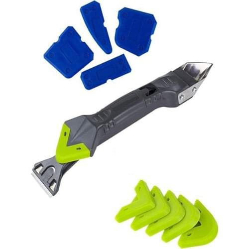 5 In1 Silicone Remover Caulk Finisher Sealant Smooth Scraper Grout Kit Tools Plastic Hand Tools Set Accessories нож ^15