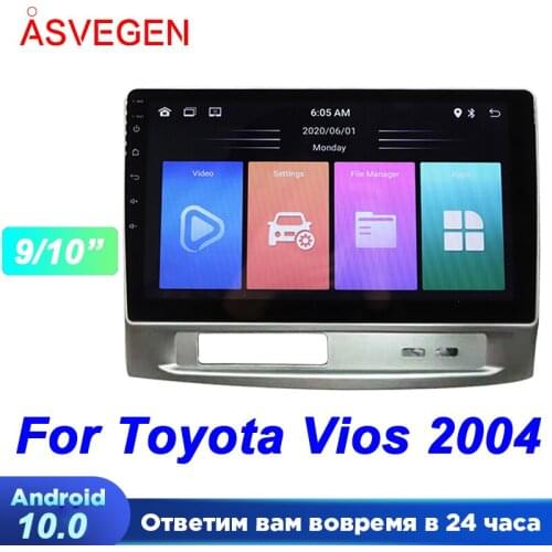 9/10" Android 10 Car Radio Player For Toyota Viso With Rom 1G 16G Multimedia Navigation Audio HeadUnit Stereo