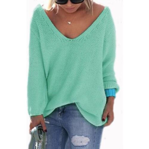 BABAKUD Women's V-Neck Pullovers